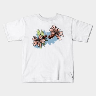 The Red Campion flower Kids T-Shirt